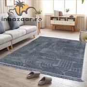 Covor 3D in relief acolade 678A 120X180 cm Antracit