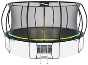 Trambulină de grădină Premium cu plasă interioară 488cm Jump Hero 16FT