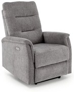 Fotoliu recliner Jamal stofa gri H105 cm
