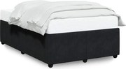 vidaXL Cadru de pat fără saltea, negru, 120x200 cm, catifea
