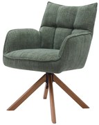 Set de scaune de sufragerie verde 2 buc. tapițat Marilla – Unique Furniture