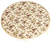 Bellatex Perna Adéla rotundă netedă Trandafir, 40x 40 cm