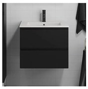 Dulap de baie cu lavoar KENWOOD 61 cm, negru