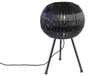 Lampă de masă modernă cu trepied negru - Zoë