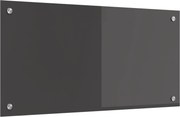 vidaXL Panou de bucătărie Gri închis 80 x 40 cm sticlă securizată