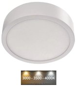 Plafonieră LED/12,5W/230V 3000/3500/4000K d. 17 cm alb