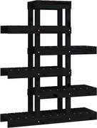vidaXL Suport pentru plante, negru, 85x25x109,5 cm, lemn masiv de pin