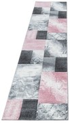 Covor tip traversă roz/gri 80x300 cm Hawaii – Ayyildiz Carpets