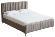 Pat, gri maro Taupe/gold crom auriu, 140x200, KAISA