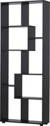 HOMCOM Bibliotecă Modernă cu 8 Rafturi din PAL E1, Design pentru Casă și Birou, 70x24x178 cm, Alb | Aosom Romania