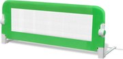 vidaXL Balustradă de siguranță pentru pat de copil, verde, 102x42 cm