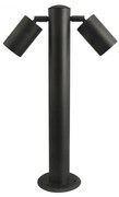 Stalp de exterior cu spoturi directionabile IP44 ROLF 2 50cm negru