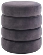 Bancheta cu spatiu de depozitare, Catifea Gri, VOQUE 50cm A-46689 VC