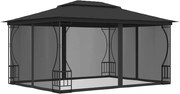vidaXL Pavilion cu plase, antracit, 300 x 400 x 265 cm