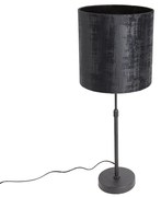 Lampă de masă negru velur negru 25 cm reglabil - Parte