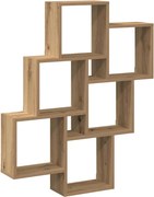 vidaXL Raft perete cub, stejar artizanal, 78x15x93 cm, lemn prelucrat