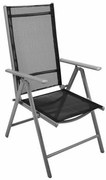 Scaun de grădină pliabil GARTHEN - negru