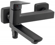 VITTO BLACK VERDELINE - Baterie perete cada-dus cu pipa mobila cu rol de comutator cada-dus BVI1RVLBL