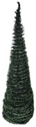 Brad artificial de Craciun pliabil NOVOKIDS Pop-up Tree, Cu ace lungi, Coroana bogata, Inaltime 120 cm, Suport inclus, Pom de Craciun, Ecologic, Verde