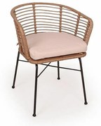 Scaun de grădină Izzy  (bej + negru). 1098736