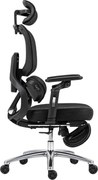 VIGOCHAIR ULTRA PRO FOAM SEAT Scaun ergonomic, spatar reglare verticala, suport lombar cu masaj si incalzire, sezut translatie, cotiere 6D, suport picioare, Negru