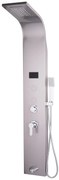Panou dus TRENDY’S,cu hidromasaj inox 5 functii Digital Thermo,gri satin cu led