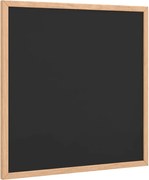 vidaXL Tablă cu cadru din lemn masiv de pin negru 40x40 cm