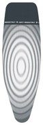 Husa pentru masa de calcat Brabantia D 90300168, 135x45 cm, 2 mm, Zona de calcat rezistenta la caldura, Gri inchis/Alb