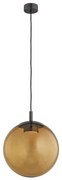 Lustra suspendata din Sticla, Chihlimbar, Metal, Titan, SACRAMENTO