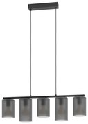 Lustră pe cablu Eglo 901163 COLOMERA 5xE27/40W/230V gri