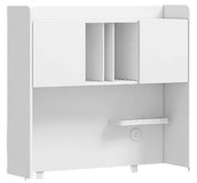 Unitate cu 2 usi pentru birou, cu port USB si rafturi pentru carti, colectia Varia White