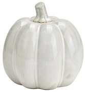 Decor dovleac din portelan PUMPKIN WHITE 9x9 cm alb