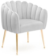 Scaun Lili gri deschis/gold – H81 cm