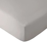 Cearceaf gri din microfibră cu elastic 185x200 cm So Soft Easy Iron – Catherine Lansfield