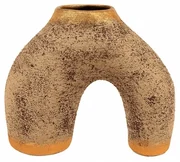 Vaza ceramică YL626 Arkina, bej/auriu