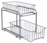 Organizator cu cosuri detasabile SOLIDO stivuibil, gri