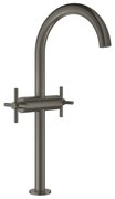 Baterie lavoar inalta Grohe Atrio XL dubla comanda antracit periat Hard Graphite