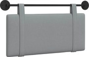 vidaXL Cap de pat suspendat Simplu Gri deschis 90 x 55 x 5 cm țesătură