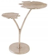 Masuta cu aspect deosebit Ginkgo leafs 56cm, argintiu