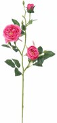 Trandafir englezesc artificial roz, 69 cm