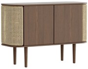 Comodă maro/în culoare naturală joasă cu aspect de lemn de stejar 109x75 cm Treasures – UMAGE