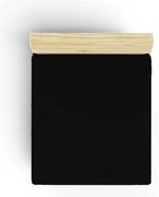 Cearceaf negru din bumbac cu elastic 140x200 cm – Mijolnir