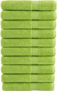 vidaXL Prosoape premium SOLUND 10 buc. verde măr 100x200 cm 600 gsm