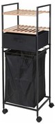 Cos mobil pentru rufe cu rafturi si sertar GARMENT 38x105 cm