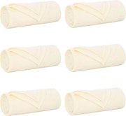 vidaXL Pături de aruncat 6 pcs Crem 170 x 130 cm Molton