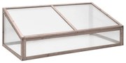 vidaXL Seră, gri, 110x58,5x39 cm, lemn de brad