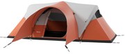 Outsunny Cort de Camping cu Verandă, Impermeabil, pentru 5-6 Persoane, Cort cu Geantă de Transport, 550x300x198 cm, Portocaliu | Aosom Romania