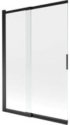 Mexen Fox paravan de duș 2-canate, glisant 120 x 150 cm, transparent, negru - 891-120-002-70-00