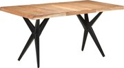 vidaXL Masă de bucătărie, 160x80x76 cm, lemn masiv de acacia