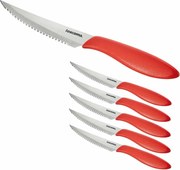 Tescoma Cuțit pentru friptură Presto 12 cm, 6buc., roșu